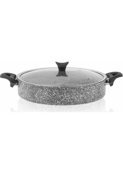 Ultra Granit Basık Tencere 30 cm Pilav Tenceresi
