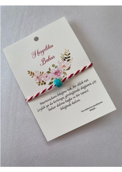 Marteniçka Dilek Bilekliği Açık Mavi Boncuklu fiyatları