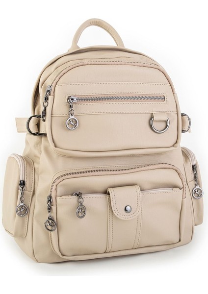 Nas Yumuşak Dokulu Yıkamalı Büyük Sırt Çantası