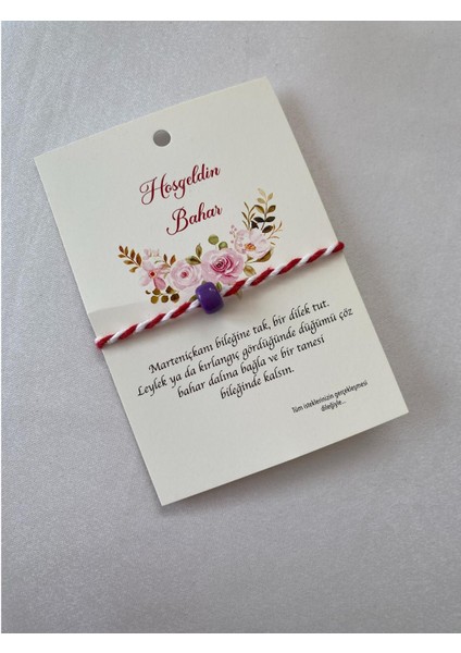 Marteniçka Dilek Bilekliği Mor Boncuklu fiyatları
