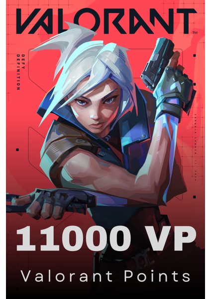 Valorant 11000 VP Riot Cash