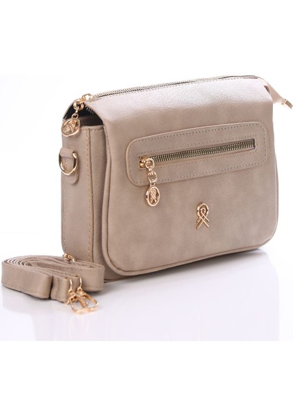 Beş Bölmeli Önü Fermuarlı Cepli Çapraz Çanta fiyatları