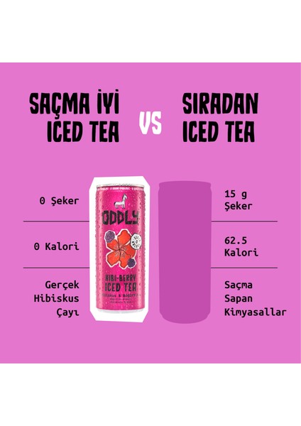 Hıbıberry Soğuk Çay Kutu Hibiscus Böğürtlen 250 ml x 8 Adet