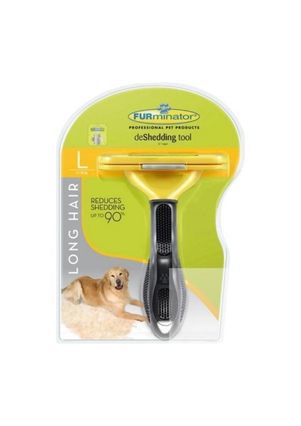 Furminator Profesyonel Kedi & Köpek Tüy Toplayıcı Tarak – Paslanmaz Çelik, Ergonomik Kaymaz Sap, 10.16 cm Genişlik, Tek Tuşla Tüy Bırakma, Ölü Tüy Azaltıcı Fırça