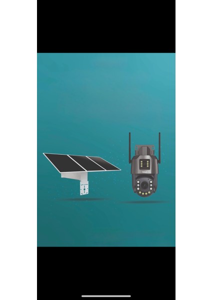 Özkam Kamera Inox 215 4g Dual Lens Solar Kamera 36X Optik Zoom 60 Watt Panel 20 Mah Batarya