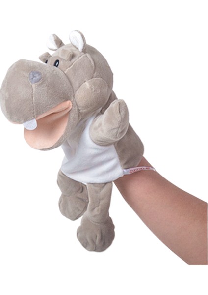 30CM Karın Dili El Kukla Peluş Oyuncak Anaokulu Performansı Hippo Eldiven Hikaye Anlatımı Hayvan Ağzı Ebeveyn-Çocuk Oyunları (Yurt Dışından)