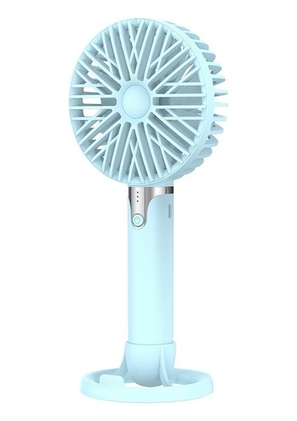 Hermoso Hız Ayarlanabilir Taşınabilir El Mini Fan USB Şarjı, Mavi (Yurt Dışından)