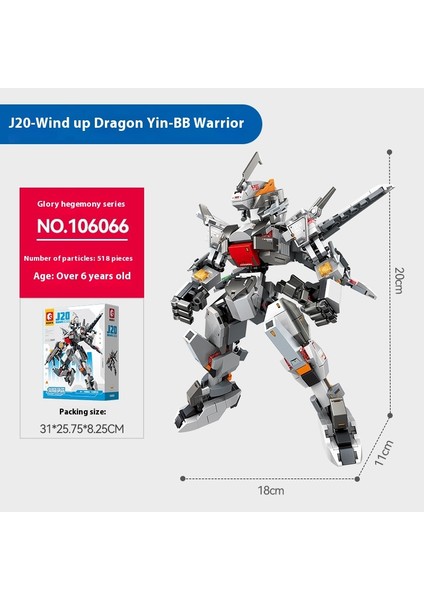 Yeni Mecha Blok Puzzle Montaj Yapı Taşı Oyuncaklar Süsler (Yurt Dışından)