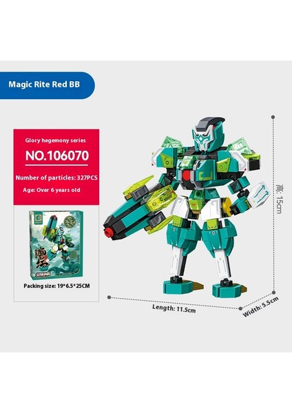 Yeni Mecha Blok Puzzle Montaj Yapı Taşı Oyuncaklar Süsler (Yurt Dışından)