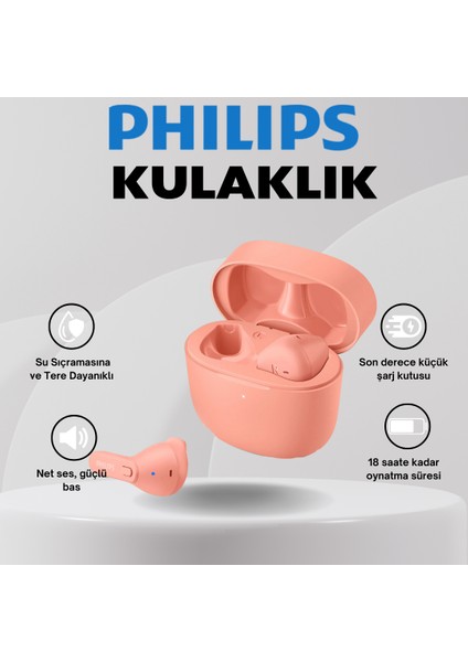 Mikrofonlu Tws Kulaklık (Ipx4 Su Sıçramasına ve Tere Dayanıklı) 18 Saate Kadar Oynatma Süresi Net Ses, Güçlü Bas 6 Saat Oynatma Süresi 15 Dakika Şarj Edin, Ekstra Bir Saat Elde Edin