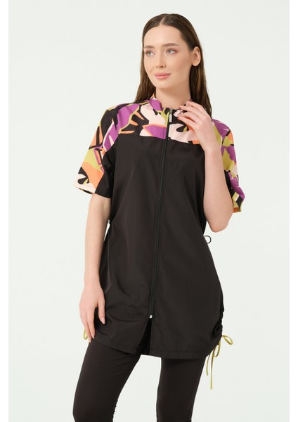 Vivora Kadın Yarım Kol Yarı Kapalı Mayo Su İtici Dokuma Kumaş 4 Parça Set modelleri