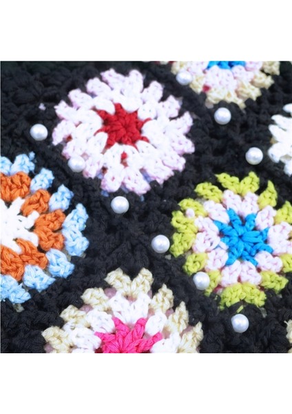 Etnik Tarzda El Örgüsü Çiçekli Taşınabilir Çanta (Yurt Dışından) fiyatları