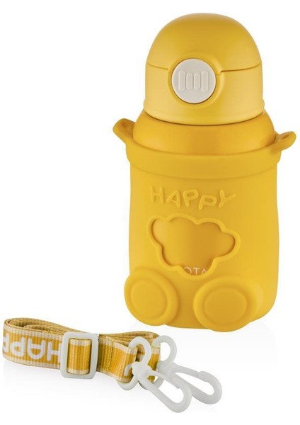 Happy Everyday Çelik Termos Matara Çocuk 480ML Sarı