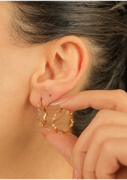 2 gr (Gram) Cam Kırığı Zikzak Küpe 20 mm 22 Ayar Altın fiyatları