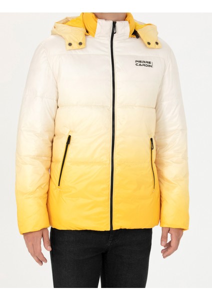 Erkek Sarı Kapüşonlu Spor Mont 50272840-VR044