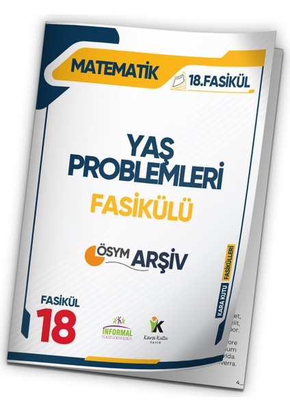 2025 Ales Matematik Yaş Problemleri Ösym Çıkmış Soru Bankası Modüler Set Çözümlü 18.fasikülü