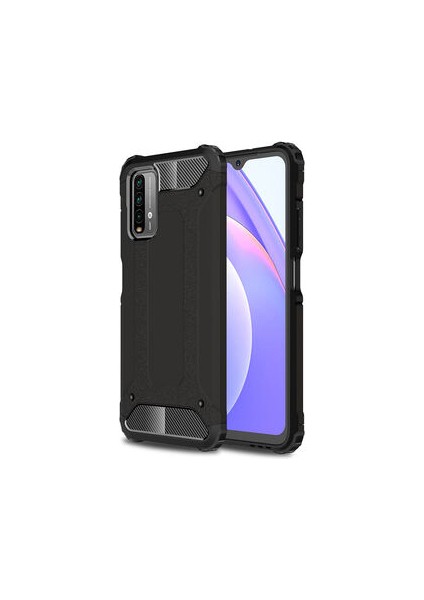 Redmi 9t Kılıf Nexis Premium Sağlam Çift Katmanlı Sert Silikon Kapak