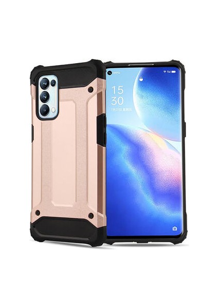 Oppo Reno 5 Pro 5g Kılıf Nexis Premium Sağlam Çift Katmanlı Sert Silikon Kapak