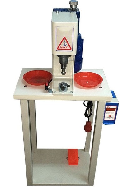 Sessiz Motorlu Çıt Çıt Kuş Gözü Rivet Çakım Pres Makinası / KM500