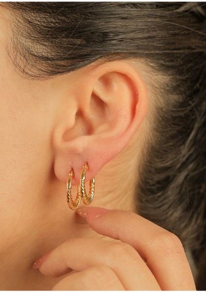 1,80 gr (Gram) Midye Küpe 20 mm 14 Ayar Altın fiyatları