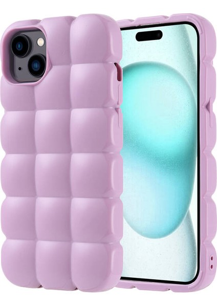 Apple iPhone 15 Plus Kılıf Puf Tasarımlı Puffcase Esnek Silikon Kapak