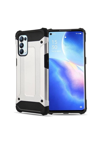Oppo Reno 5 Pro 5g Kılıf Nexis Premium Sağlam Çift Katmanlı Sert Silikon Kapak