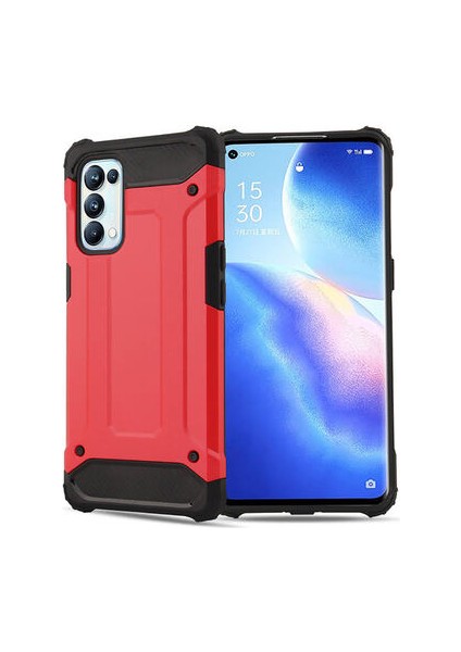 Oppo Reno 5 Pro 5g Kılıf Nexis Premium Sağlam Çift Katmanlı Sert Silikon Kapak