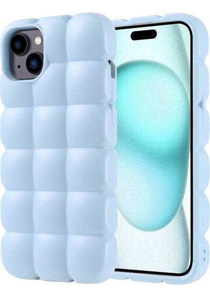 Apple iPhone 15 Plus Kılıf Puf Tasarımlı Puffcase Esnek Silikon Kapak