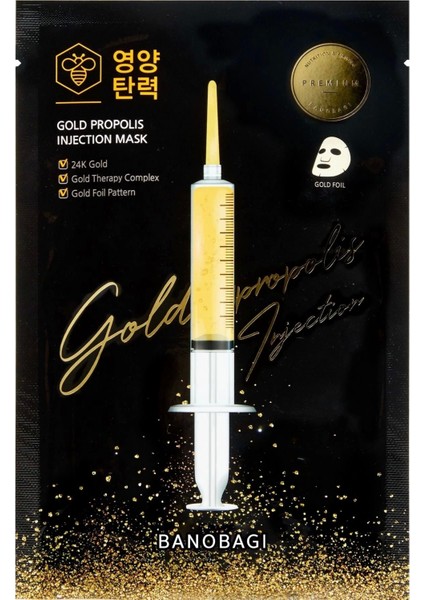 Gold Propolis Yüz Maskesi Altın ve Arı Sütü Özlü Yoğun Nemlendirici Besleyici Tekli Paket fiyatları