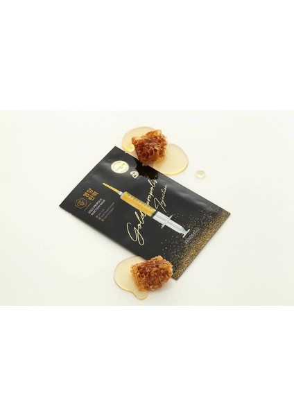 Gold Propolis Yüz Maskesi Altın ve Arı Sütü Özlü Yoğun Nemlendirici Besleyici Tekli Paket modelleri