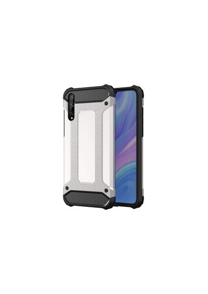 Huawei P Smart S Kılıf Nexis Premium Sağlam Çift Katmanlı Sert Silikon Kapak