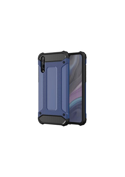 Huawei P Smart S Kılıf Nexis Premium Sağlam Çift Katmanlı Sert Silikon Kapak