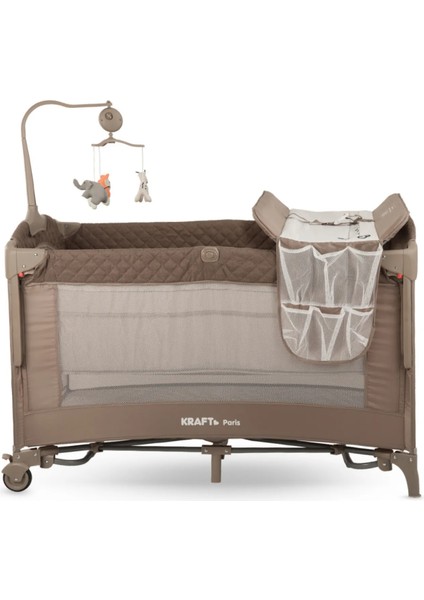 Paris Anne Yanı Sallanır Ara Katlı Oyun Parkı 70 x 120 cm Bej fiyatları