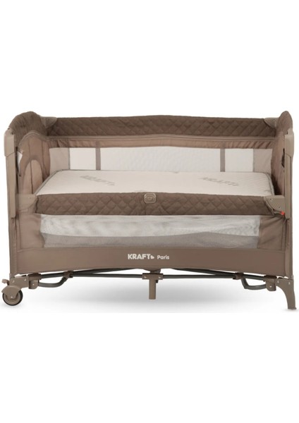 Paris Anne Yanı Sallanır Ara Katlı Oyun Parkı 70 x 120 cm Bej modelleri