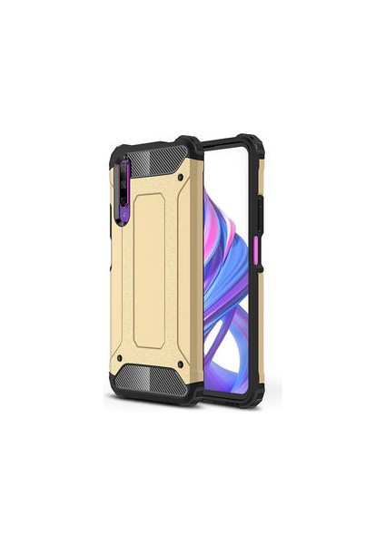 Huawei P Smart Pro 2019 Kılıf Nexis Premium Sağlam Çift Katmanlı Sert Silikon Kapak