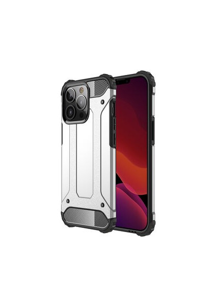 Apple iPhone 13 Pro Max Kılıf Nexis Premium Sağlam Çift Katmanlı Sert Silikon Kapak