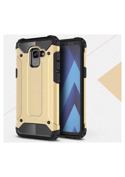 Samsung Galaxy A8 2018 Kılıf Nexis Premium Sağlam Çift Katmanlı Sert Silikon Kapak