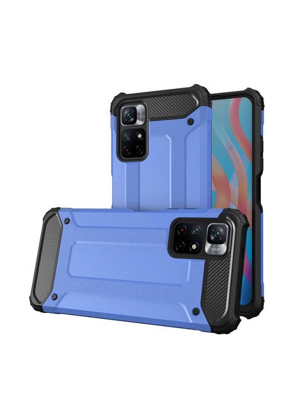 Redmi Note 11S Global Kılıf Nexis Premium Sağlam Çift Katmanlı Sert Silikon Kapak