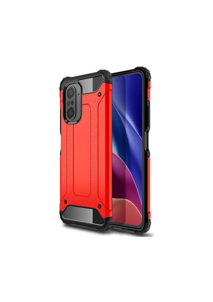 Redmi K40 Kılıf Nexis Premium Sağlam Çift Katmanlı Sert Silikon Kapak