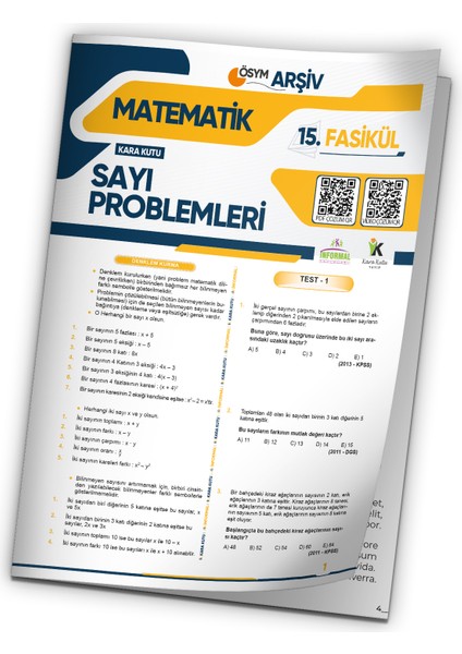 2025 Ales Matematik Sayı Problemleri Ösym Çıkmış Soru Bankası Modüler Set Çözümlü 15.fasikülü