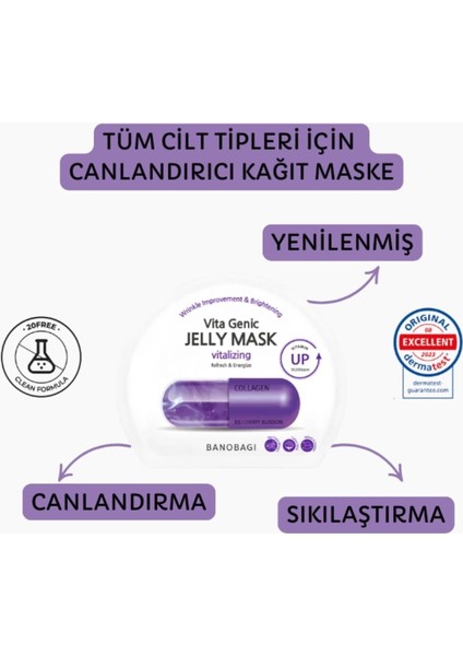 Vita Genic Jelly Mask Vitalizing (Canlandırıcı Maske)
