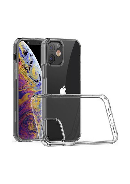 Apple iPhone 12 Mini Kılıf Ultra Sağlam ve Şeffaf Vigor Premium Sert Silikon Kapak