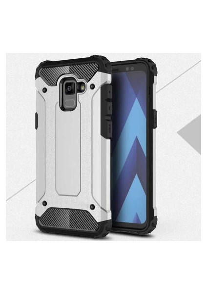 Samsung Galaxy A8 2018 Kılıf Nexis Premium Sağlam Çift Katmanlı Sert Silikon Kapak