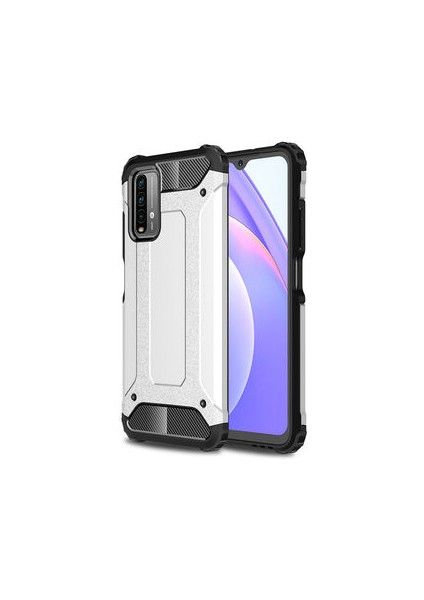 Redmi 9t Kılıf Nexis Premium Sağlam Çift Katmanlı Sert Silikon Kapak