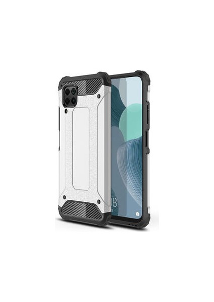 Huawei P40 Lite Kılıf Nexis Premium Sağlam Çift Katmanlı Sert Silikon Kapak