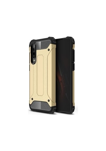 Huawei P30 Lite Kılıf Nexis Premium Sağlam Çift Katmanlı Sert Silikon Kapak