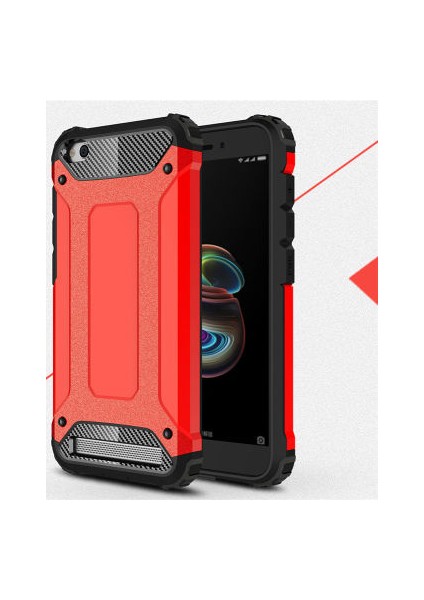 Redmi 5A Kılıf Nexis Premium Sağlam Çift Katmanlı Sert Silikon Kapak