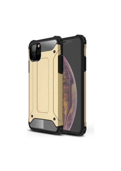 Apple iPhone 11 Pro Max Kılıf Nexis Premium Sağlam Çift Katmanlı Sert Silikon Kapak