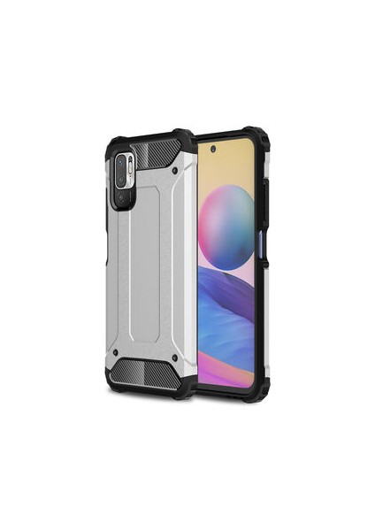 Redmi Note 10 5g Kılıf Nexis Premium Sağlam Çift Katmanlı Sert Silikon Kapak