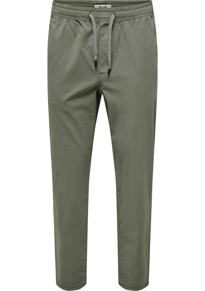 Onslinus Streç Pamuklu Tapered Fit Lastikli Bel Daralan Paça Jogger Pantolon Erkek Pantolon 22029765